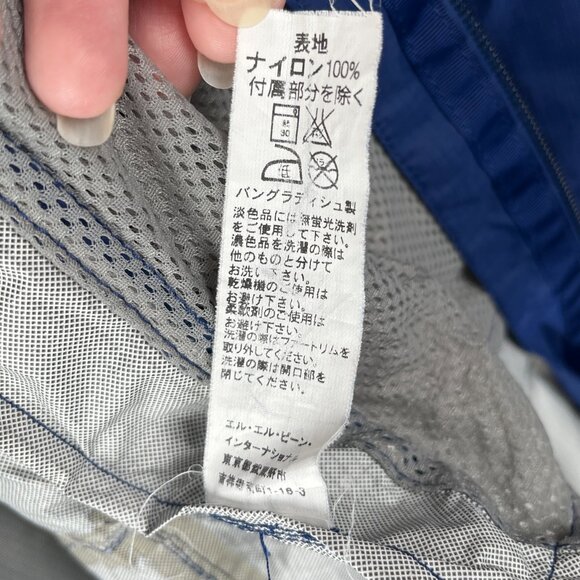 LL Bean Trail Model Raincoat Women's M Blue Long Waterproof Jacket Hooded Rugged - Picture 11 of 13